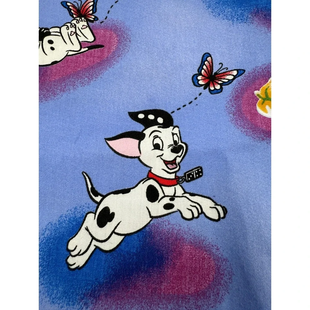 NWT VTG 2003 Disney X Barco Uniforms 101 Dalmatians Blue Scrub Jacket Size S USA - Picture 13 of 16
